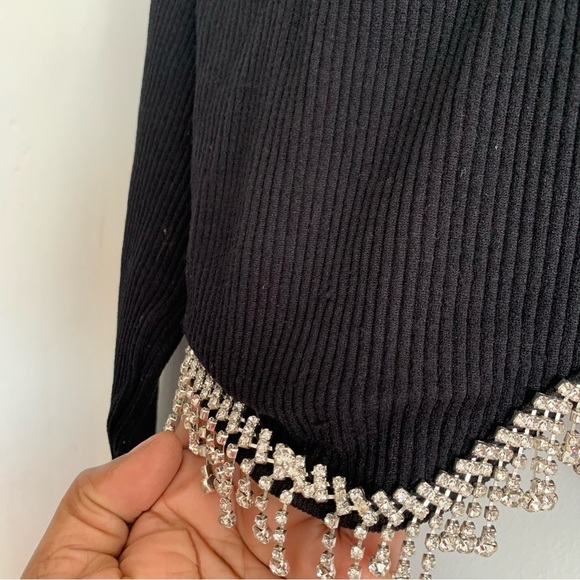 ZARA BLACK CROP TOP - Picture 8 of 11